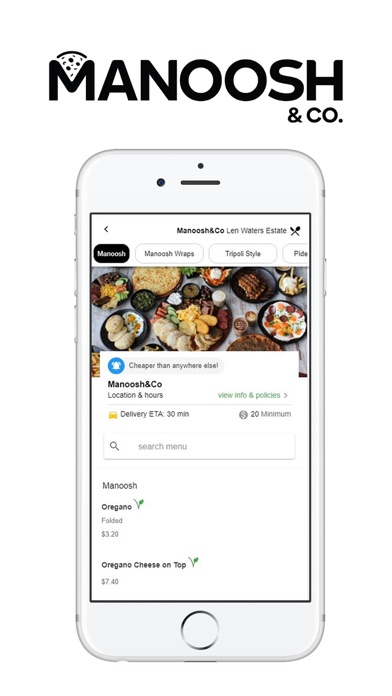 Manoosh & Co Online Ordering Screenshot