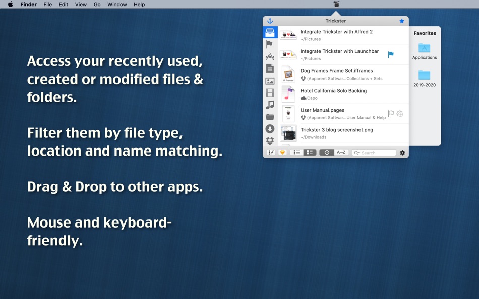 #1. Trickster: Recently Used Files (macOS) 由: Apparent Software Inc.
