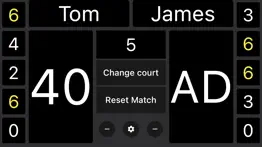 simple tennis scoreboard iphone screenshot 2