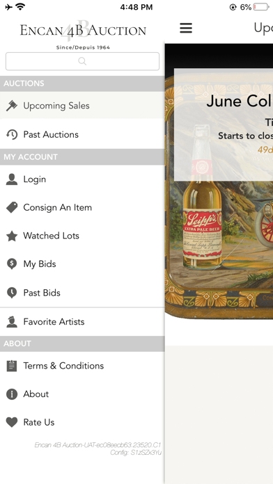 4B Auction Screenshot