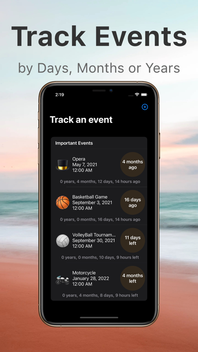 Event Date Tracker Screenshot