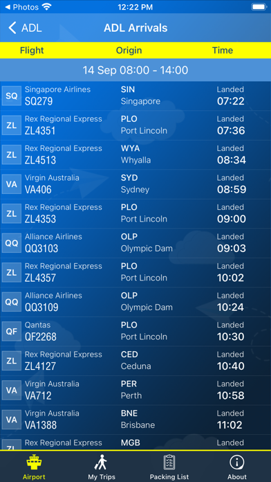 AdelaideAirportInfo+Radar