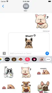 bulldog roar stickers iphone screenshot 1