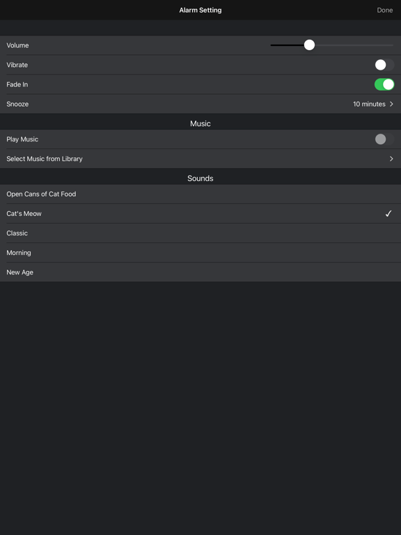 Cat Alarm Clock :3 iPad screenshot 4 - Utilities app