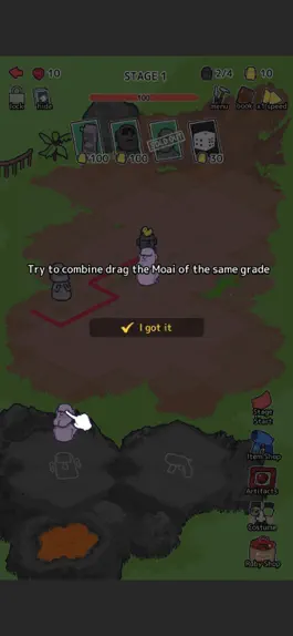 Game screenshot Random Moai Defense mod apk