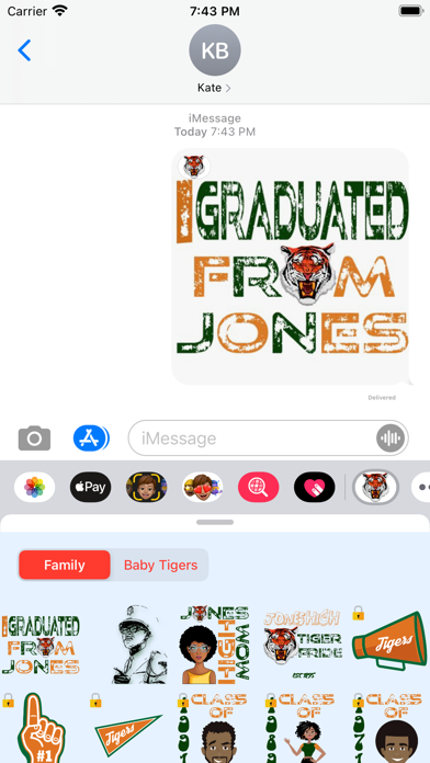 JonesHigh.com Stickers Screenshot