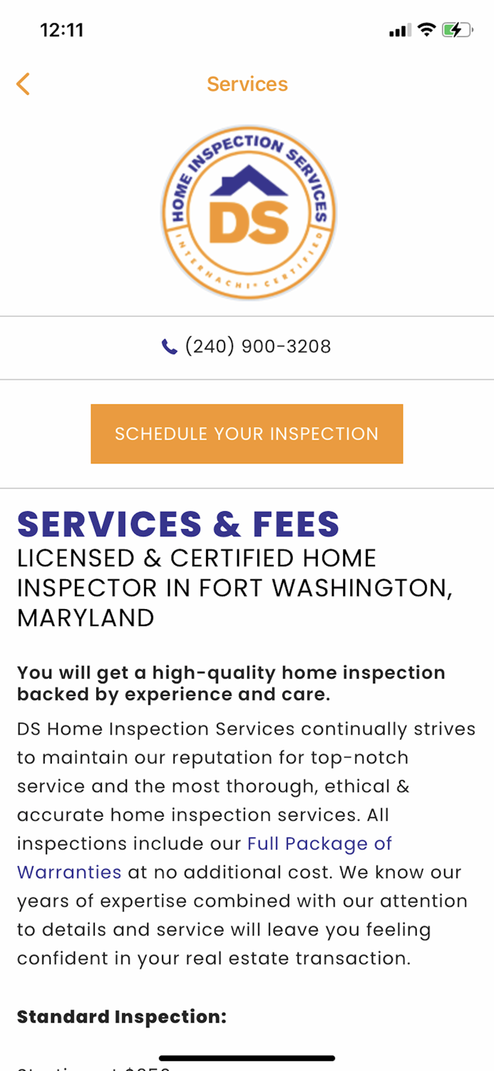 DS Home - Inspection Services
