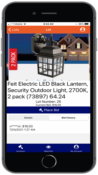 Quarter Price Auction Screenshot