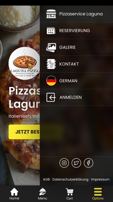 Pizzaservice Laguna Screenshot