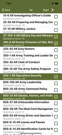 Game screenshot Mastering Army Regulations apk