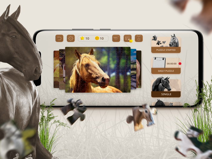 Jigsaw Puzzle Horses Edition