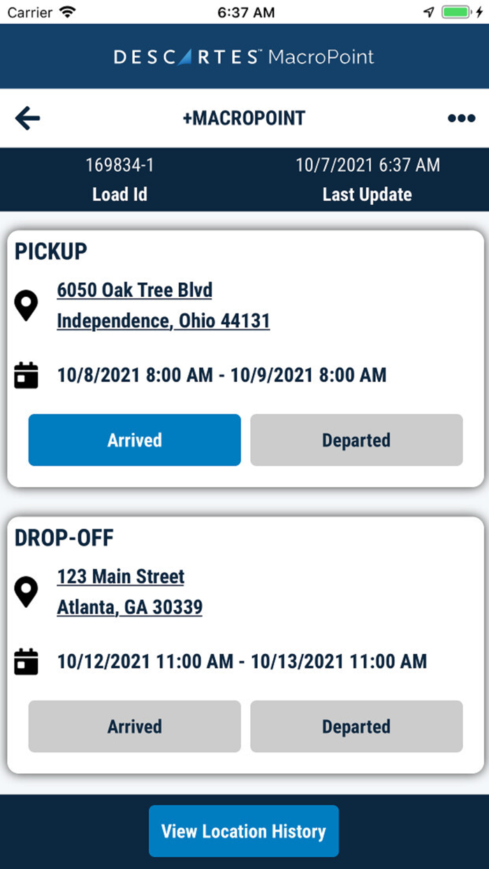 MacroPoint For Truckers