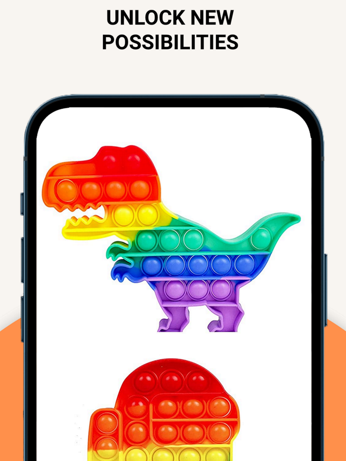 Pop It Bubble Hook Fidget Toys