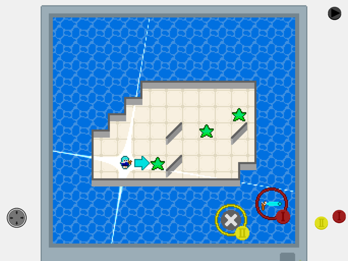 Star chaser in sea world