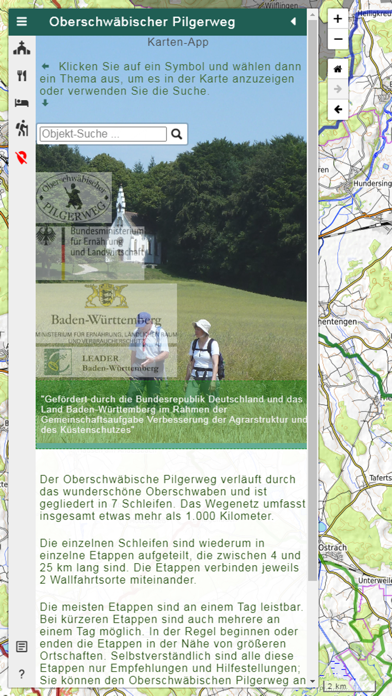 OS-Pilgerweg-App Screenshot