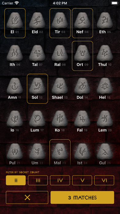 D2 Runeword Matcher Screenshot