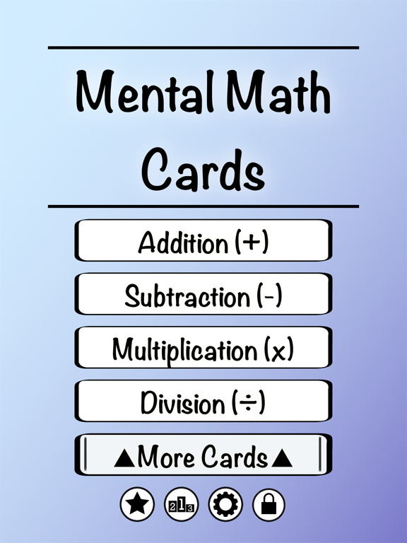 Mental Math Cards Games & Tipsのおすすめ画像1