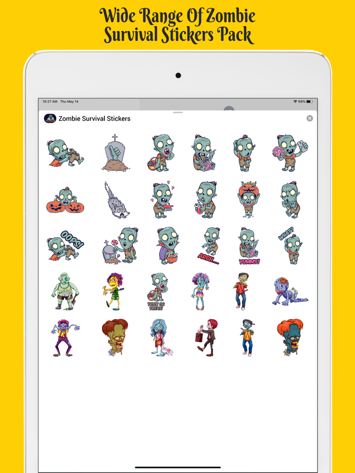 Zombie Survival Stickers