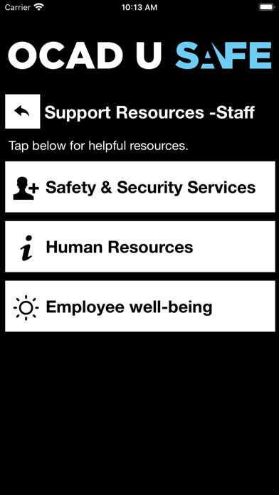 OCAD U Safe Screenshot
