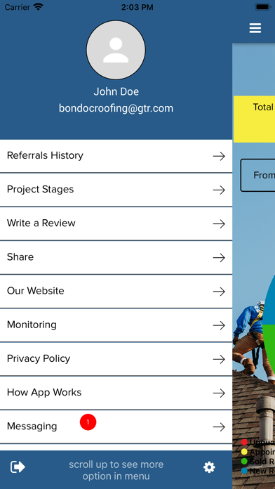 Bondoc Roofing Screenshot