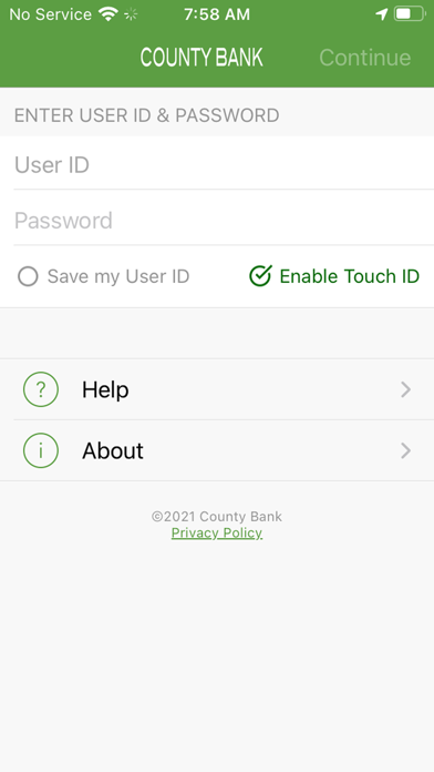 CountyBankDel Screenshot