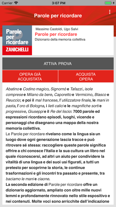 Parole per ricordare Screenshot