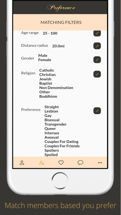 Preference Dating Screenshot