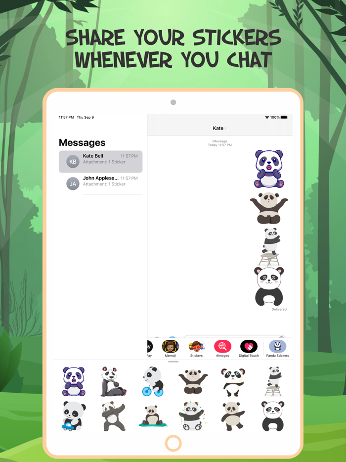 Lovely  Panda Emojis
