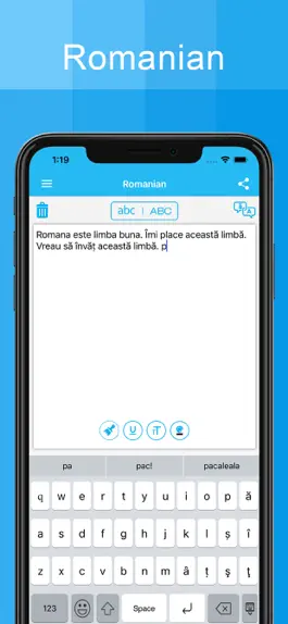 Game screenshot Romanian Keyboard - Translator apk