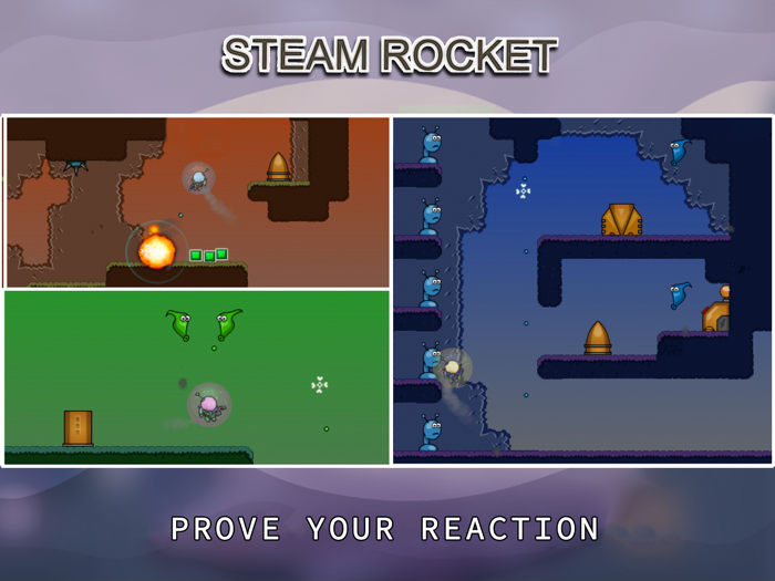 Steam Rocket Platformer Game