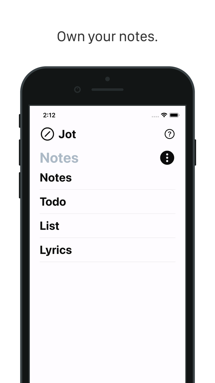 Jot - Notes