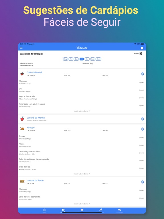 Emagrecer com Vitamenu iPad screenshot 4 - Health & Fitness app