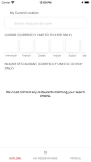 await - restaurant reservation iphone screenshot 1