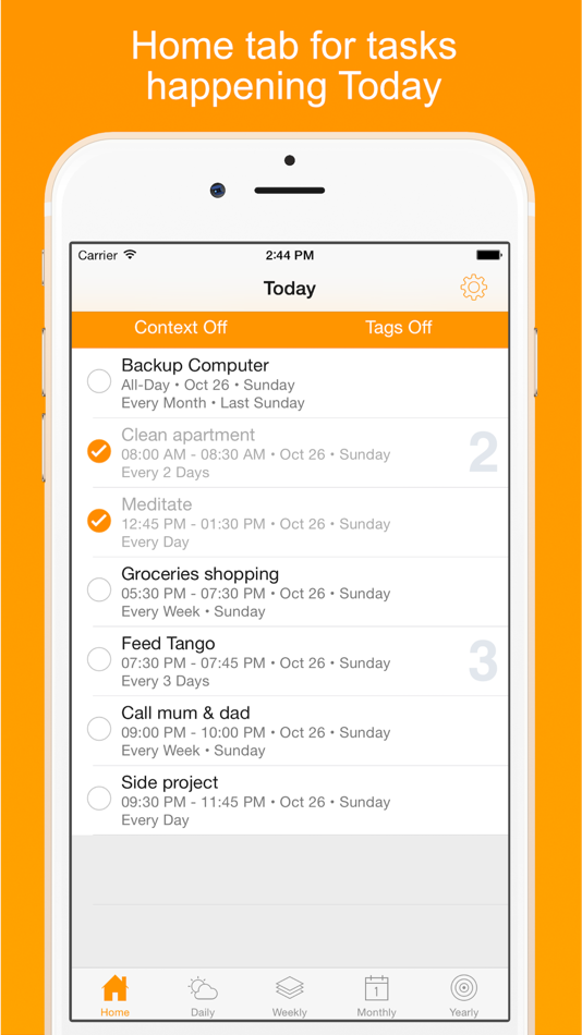 #3. Routines (iOS) Podle: Coopla