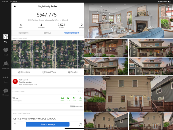 TheMLSonline Home Search iPad screenshot 5 - Lifestyle app