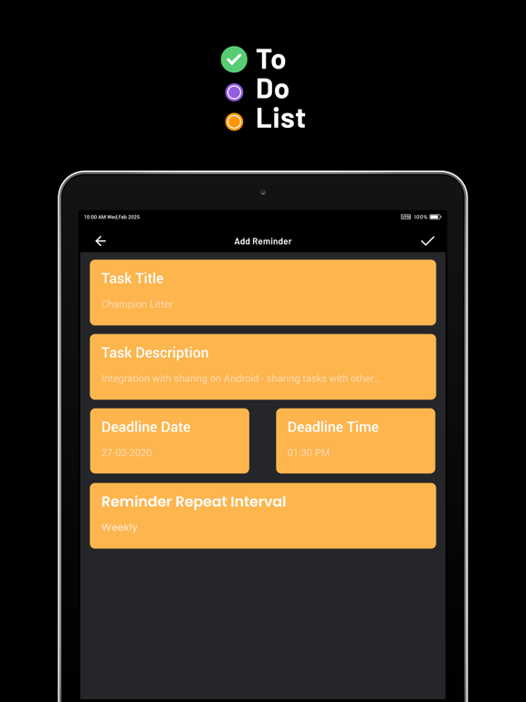 Screenshot #6 pour ToDo List : Reminder & Notes