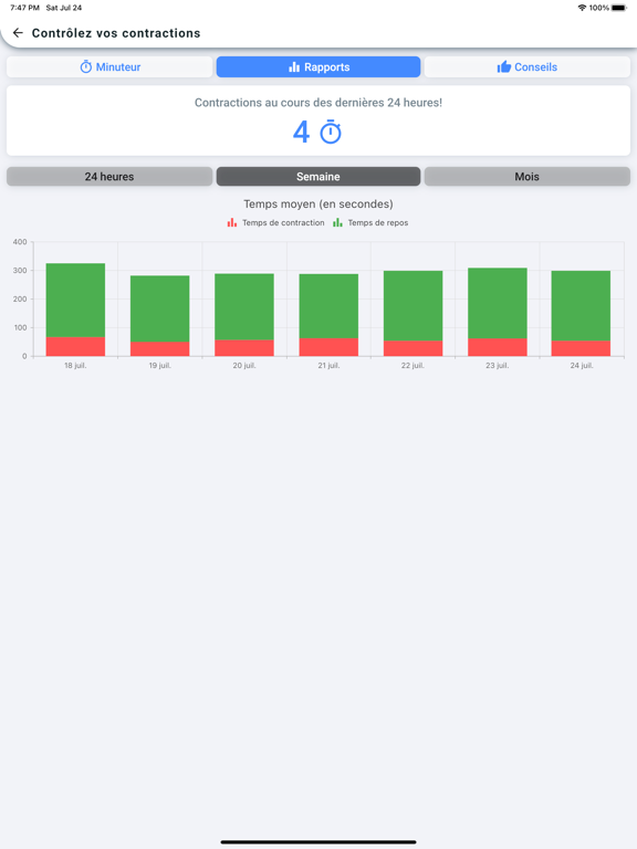 Screenshot #6 pour Compteur de Contractions