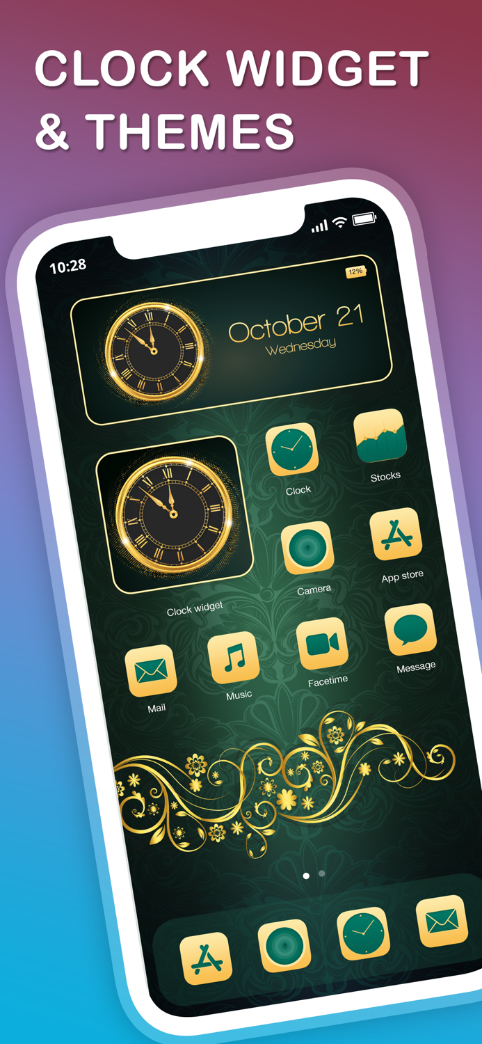 Clock Widget - Custom themes