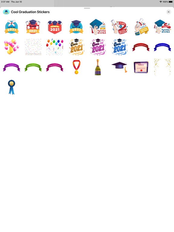 Screenshot #5 pour Cool Graduation Stickers 2021