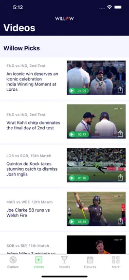 Game screenshot Willow - Watch Live Cricket apk