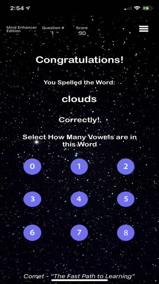 #3. Mind Enhancer - Comet Spelling (iOS) 来自: Dean Nielson