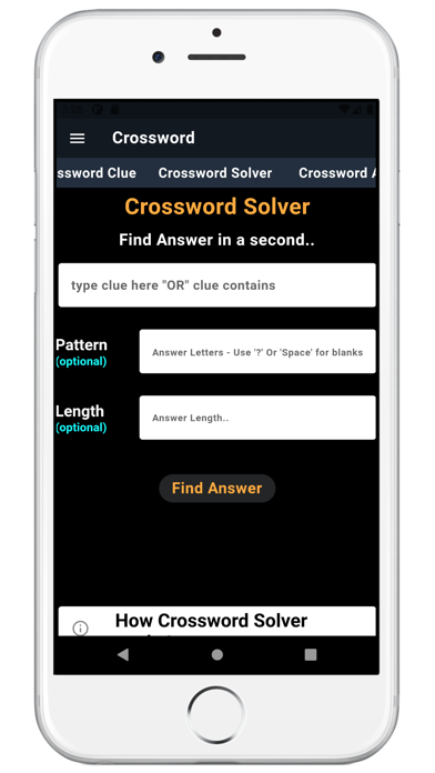 Crossword Page Screenshot