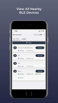 Thingsup BLE Scanner & Logger screenshot 1