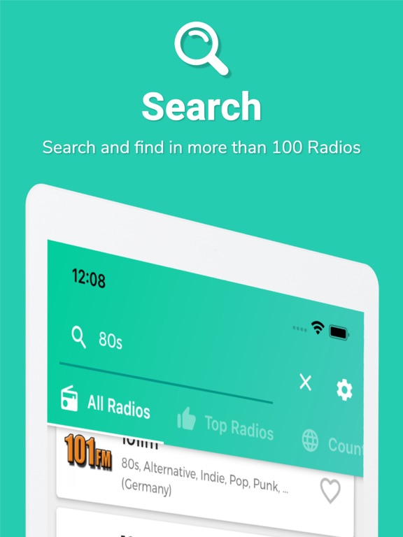 80s Radio Music iPad screenshot 3 - Music app