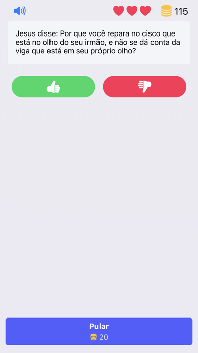 Screenshot #1 pour Verdadeiro ou Falso Bíblico