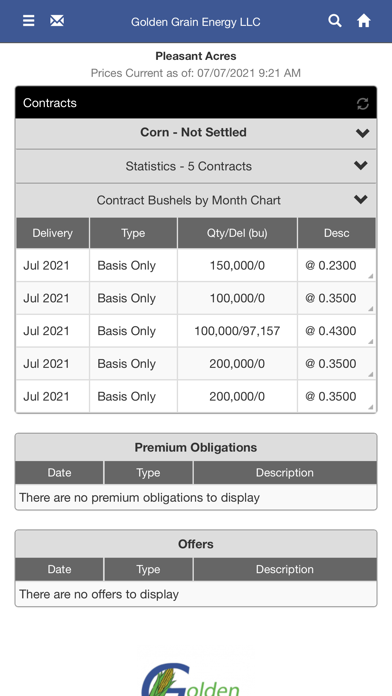 Golden Grain Energy, LLC Screenshot