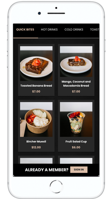 Biggs Coffee Screenshot