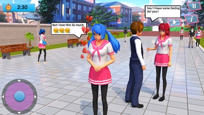 Anime High School Student Life Screenshot