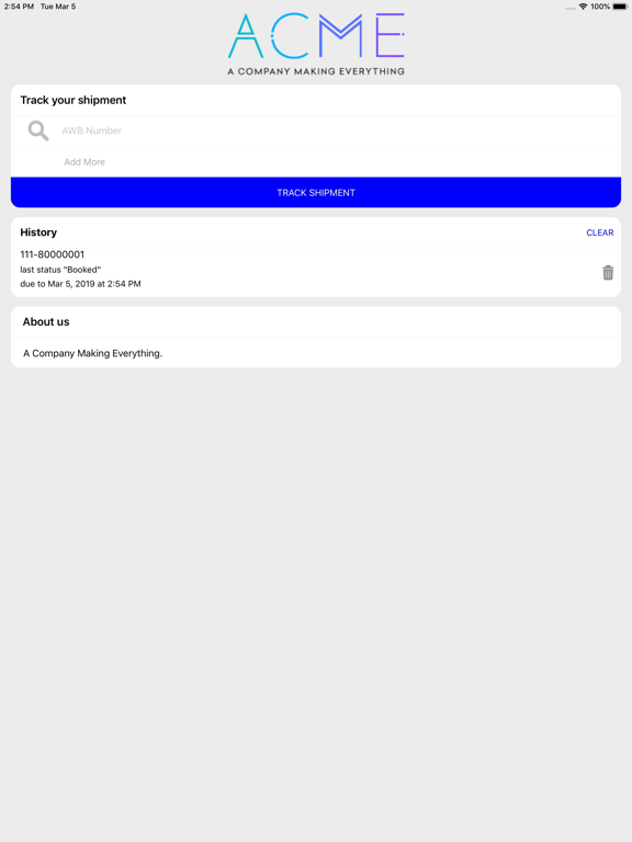 Screenshot #4 pour ACME Cargo Tracking