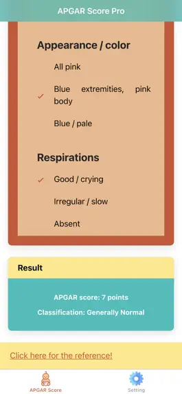 Game screenshot Pediatric APGAR Score apk